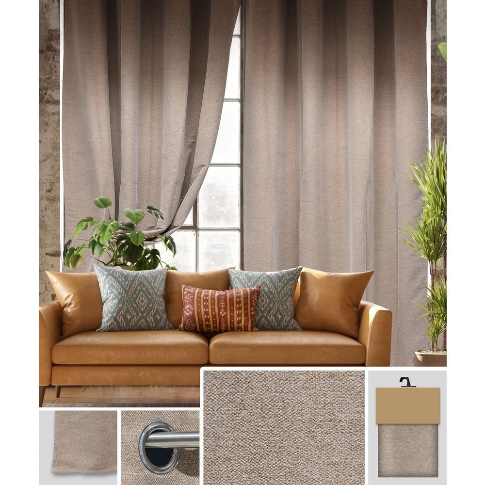 GAX 60772 Tenda Madame Ciniglia Cammello 140*280Cm