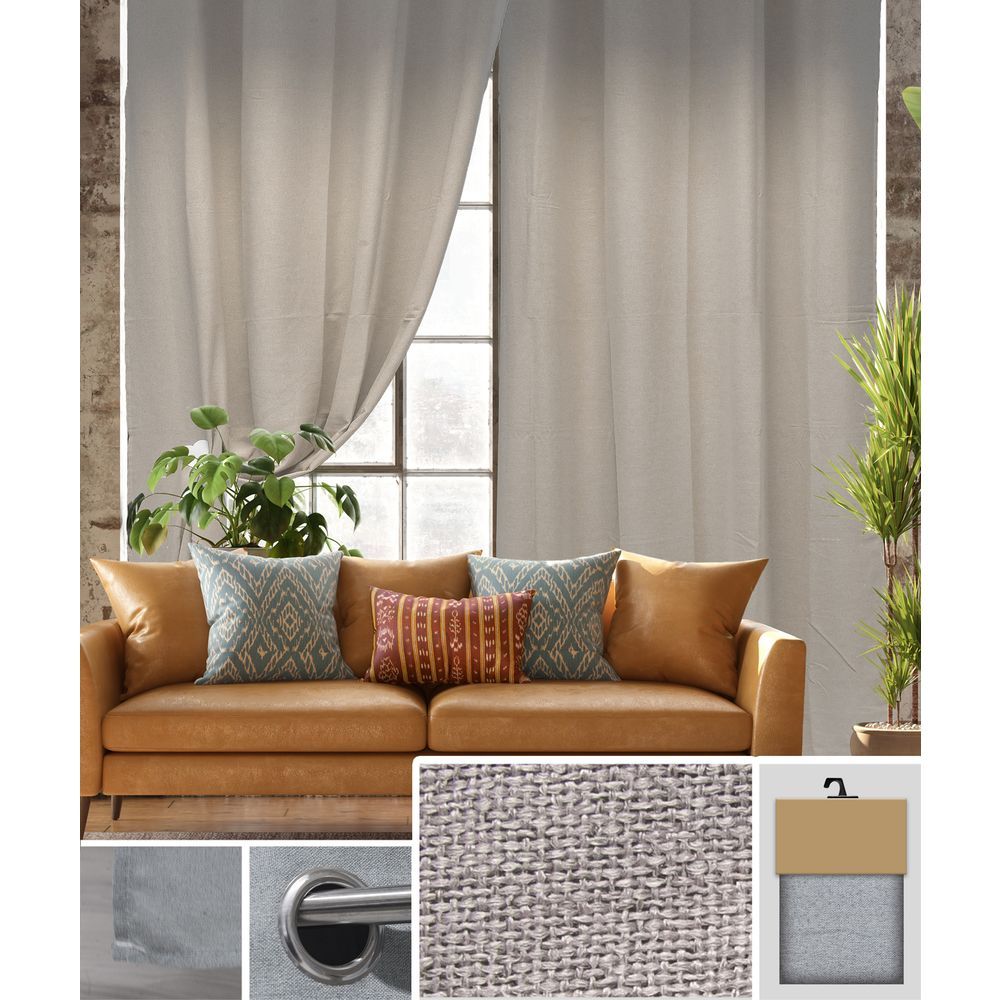 GAX 62060 Tenda Caterine Taupe 135*280Cm
