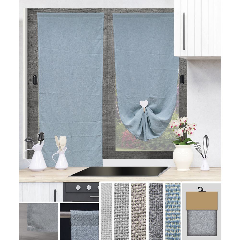 GAX 62063 Coppia Tendine Caterine 2 X 55*150Cm 5 Ass.