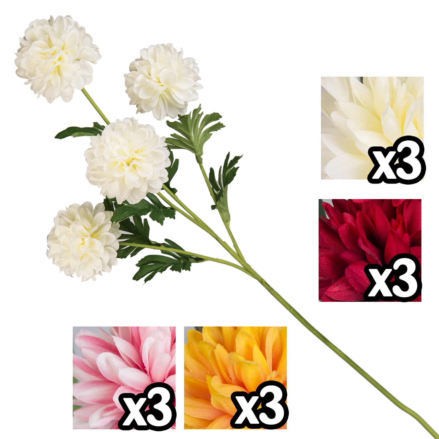 Gig 57480 Stelo 4 Crisantemo Superior 99Cm