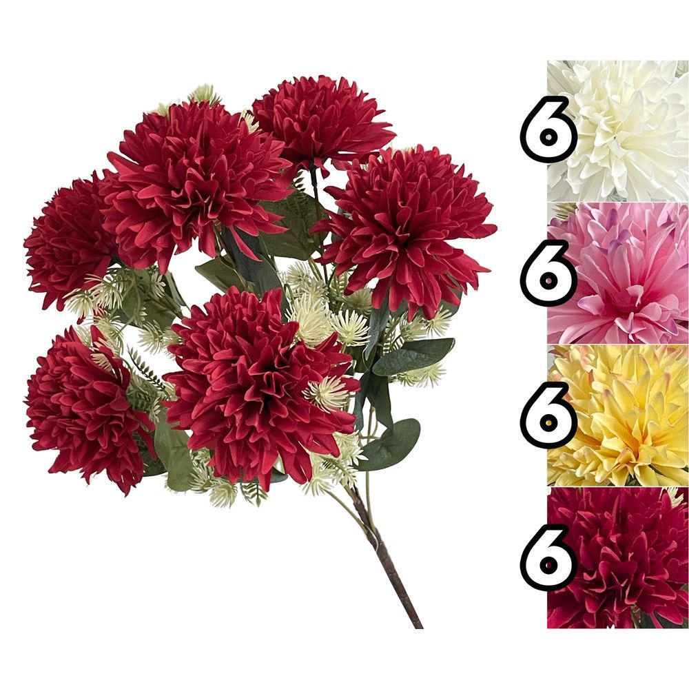 LAN 62133 Mazzo Crisantemo 50Cm 4 Ass.