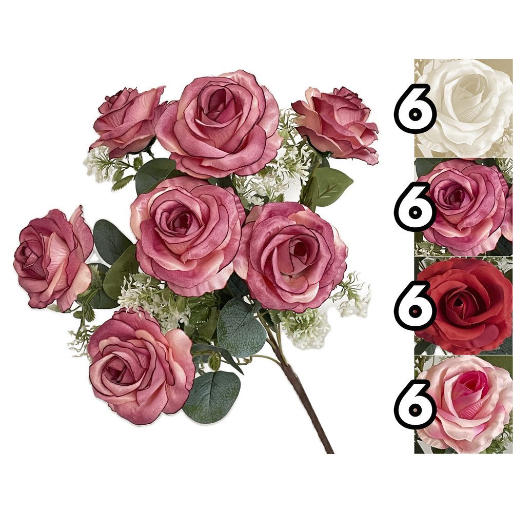 LAN 62135 Mazzo Rose 50Cm 4 Ass.