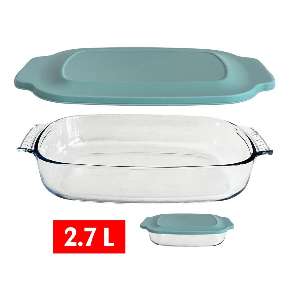 Leh 60042 Pirofila Con Coperchio 2,7L 34,4*22,3*6,1Cm