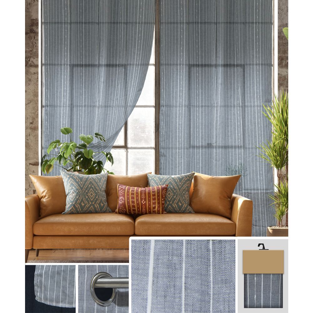 LEN 62160 Tenda Irene Grigia 140*280Cm