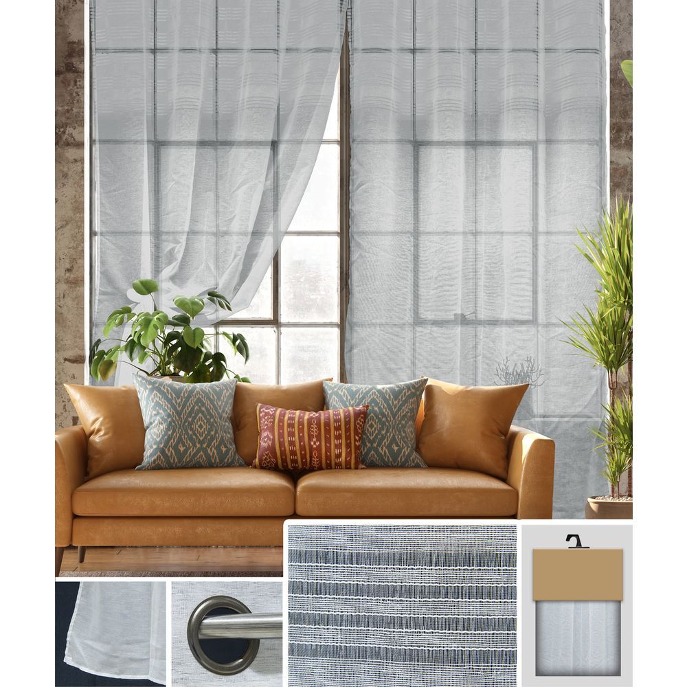 LEN 62164 Tenda Francis Grigia 140*280Cm