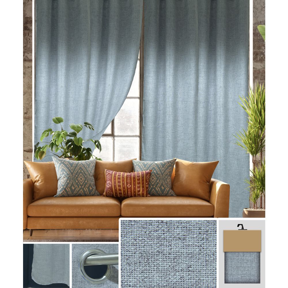 LEN 62165 Tenda Liliana Silver 140*280Cm