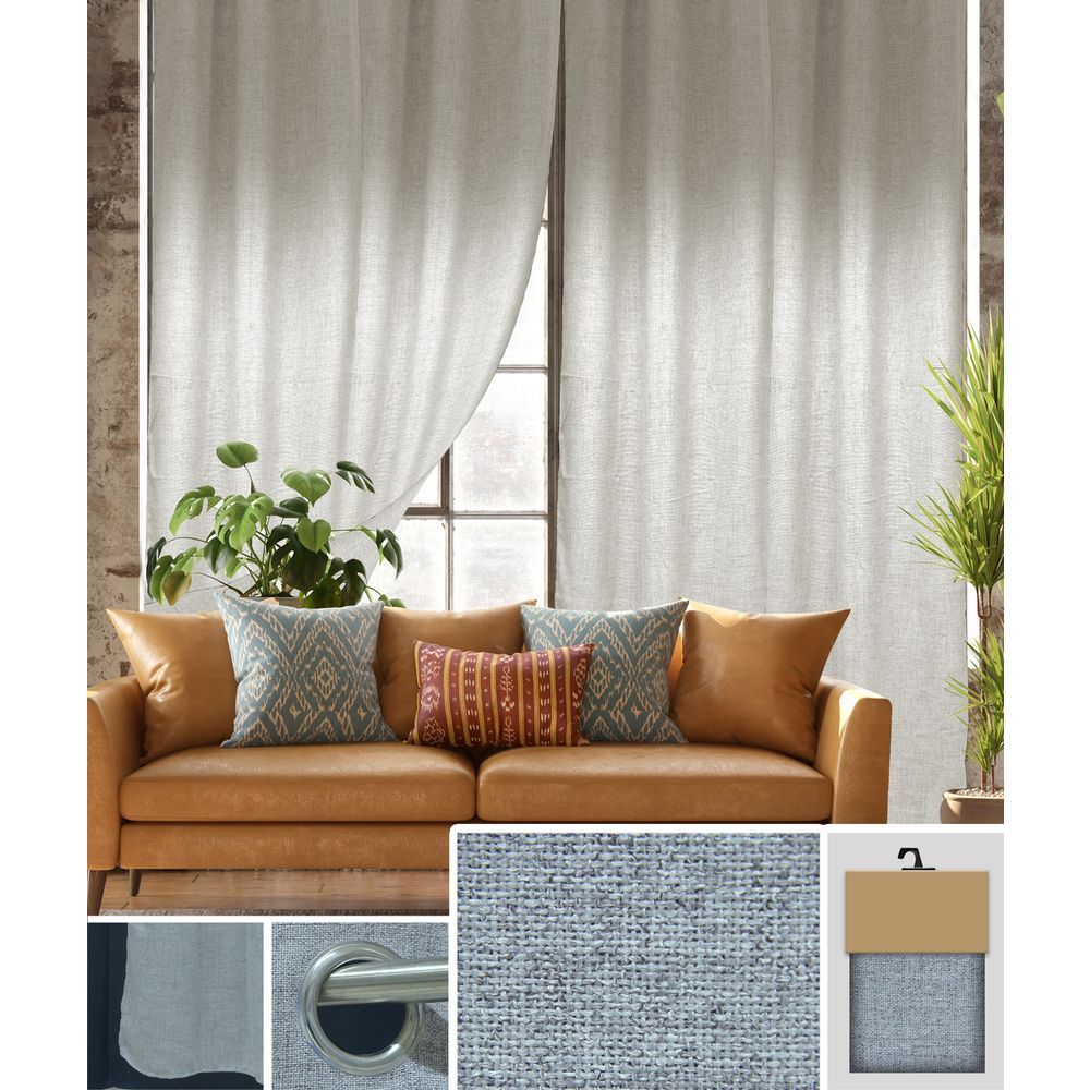 LEN 62167 Tenda Liliana Beige 140*280Cm