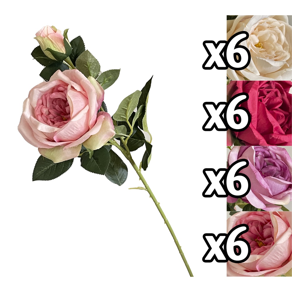 Lus 60060 Stelo Rose E Boccioli 66Cm 4 Ass.