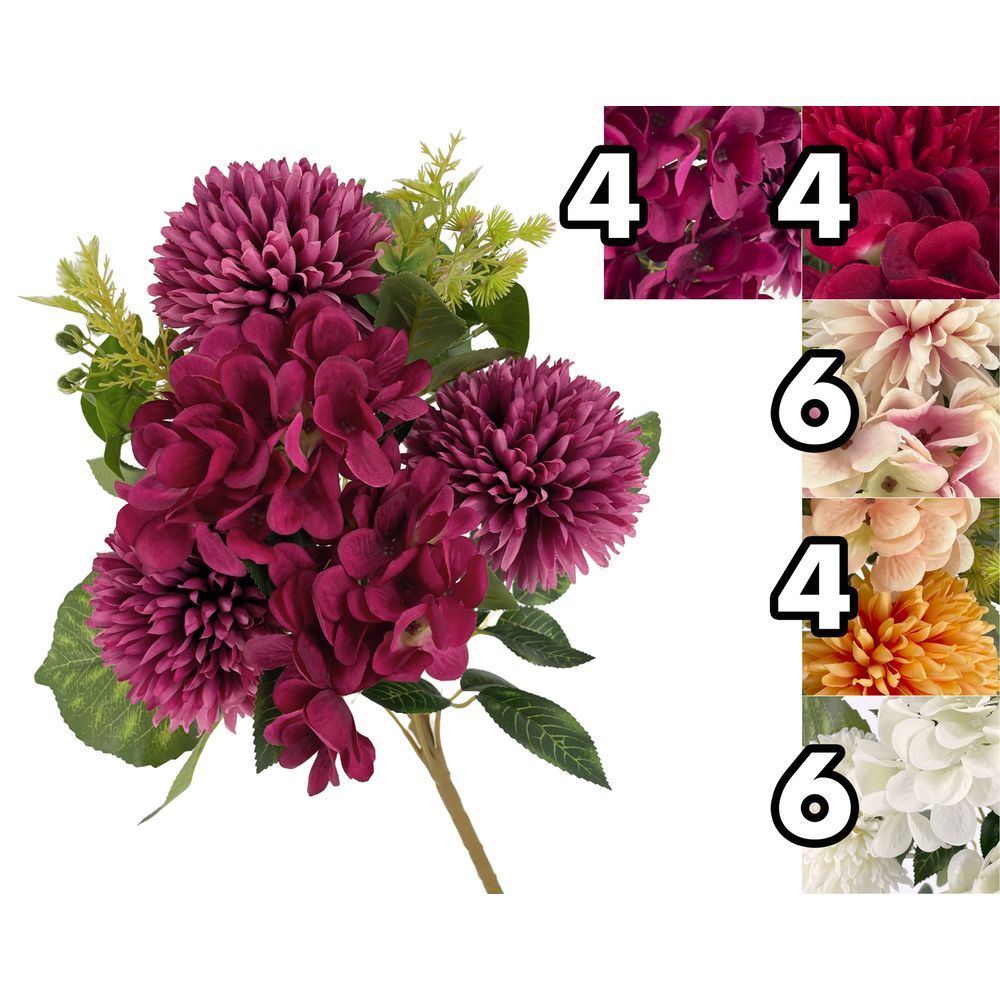 LUS 62085 Frontale Ortensia Fiore Palla 42Cm 5 Ass.