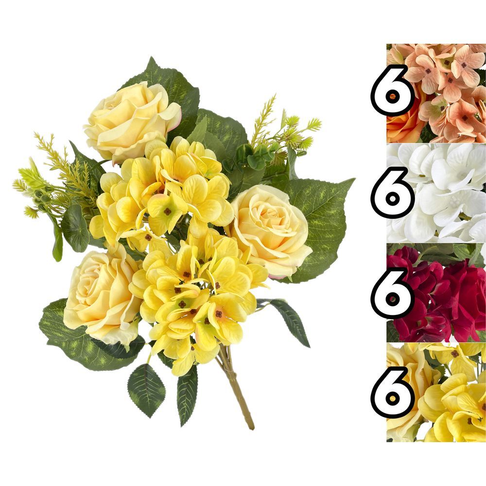 LUS 62087 Frontale Ortensia Rose 46Cm 4 Ass.