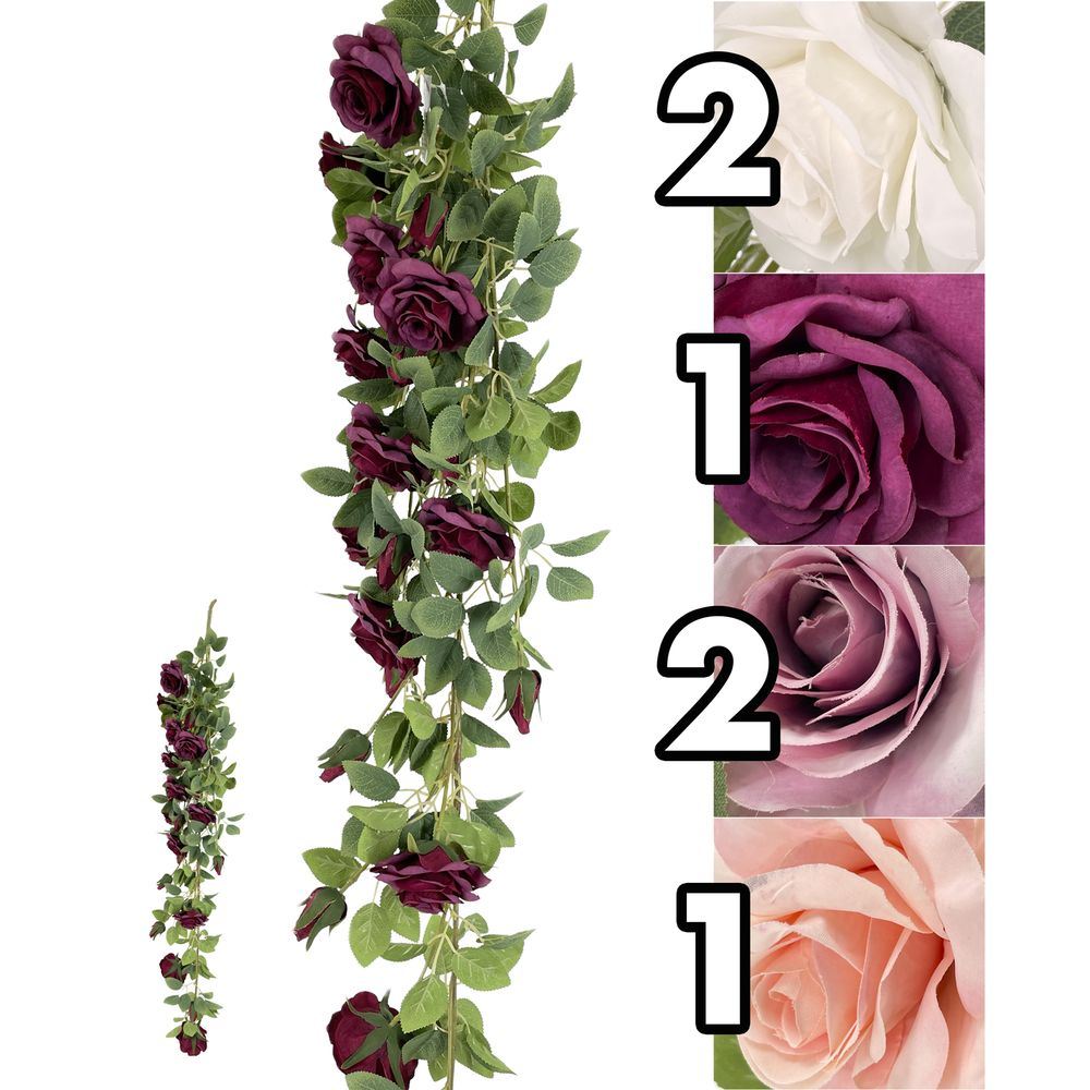 LUS 62091 Pendente Rose Splendent 120Cm 4 Ass.