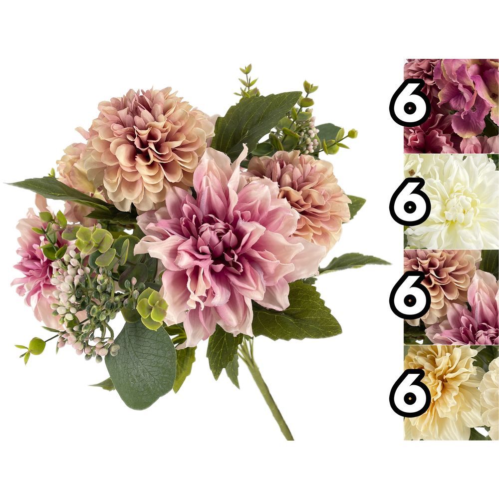 LUS 62094 Bouquet Dalia Splendent 43Cm 4 Ass.
