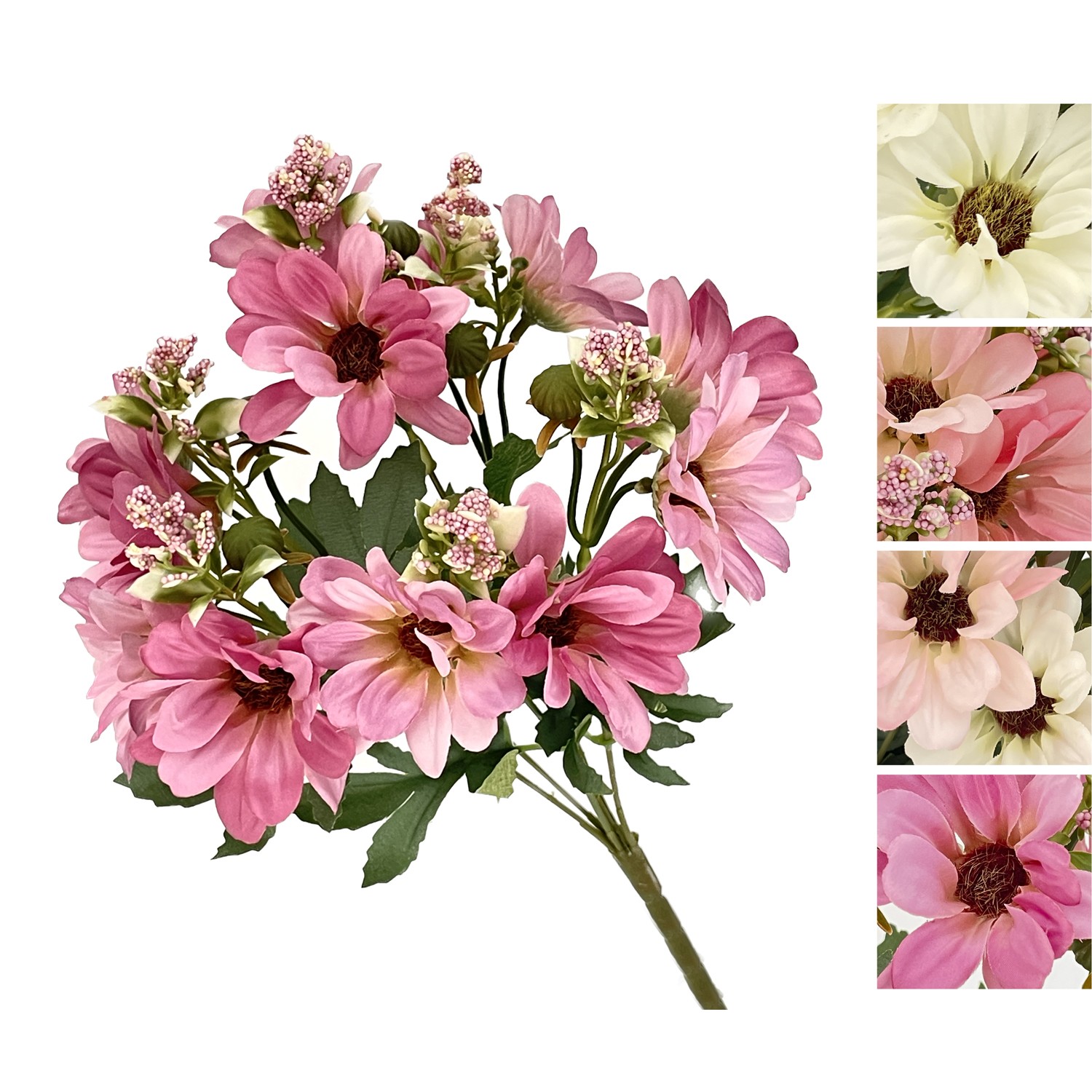 Nin 58634 Bush 6 Crisantemi 4 Ass.