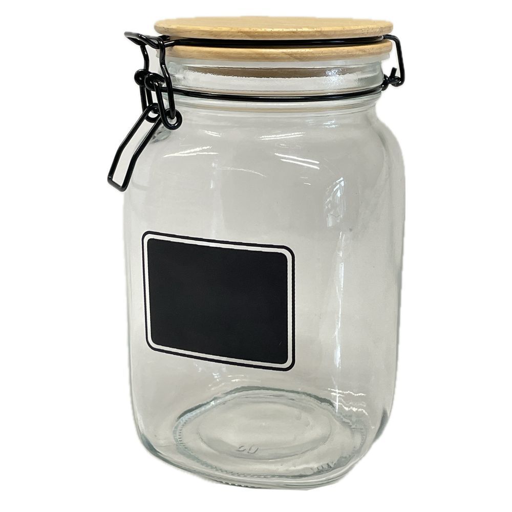 RUE 61261 Barattolo Vetro Lavagnetta 1500Ml 11,5*11,5*19,5Cm