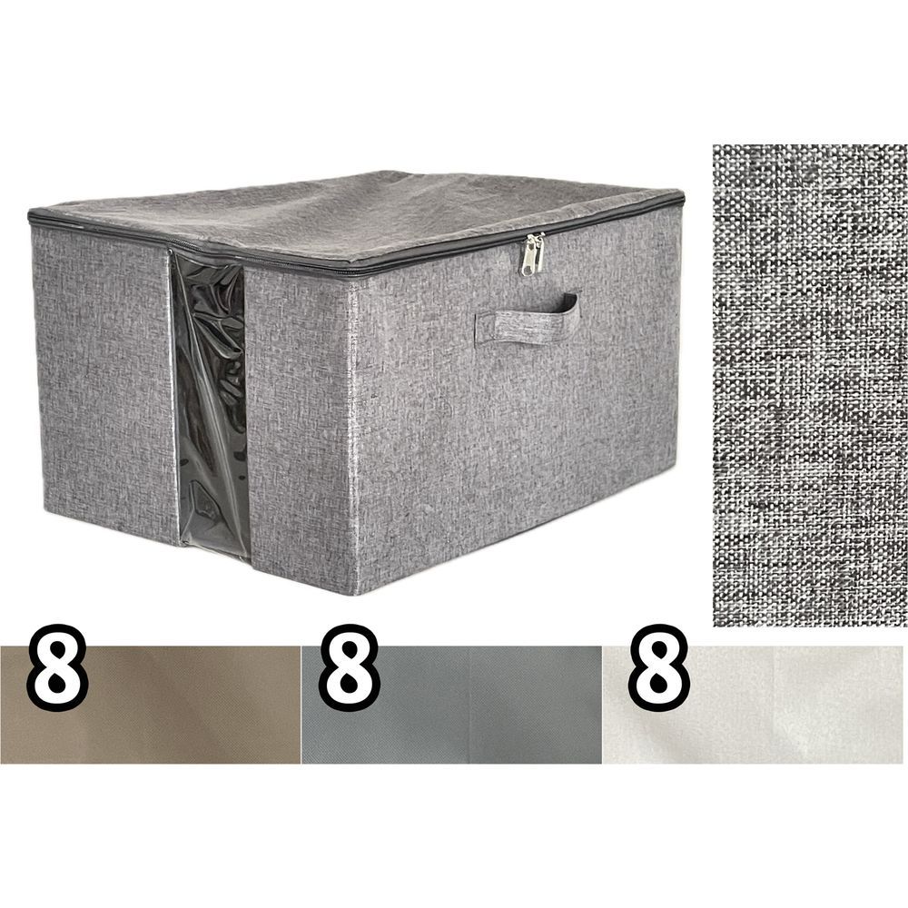 Sta 60884 Ordinett Con Zip Top 45*35*25Cm 3 Ass.