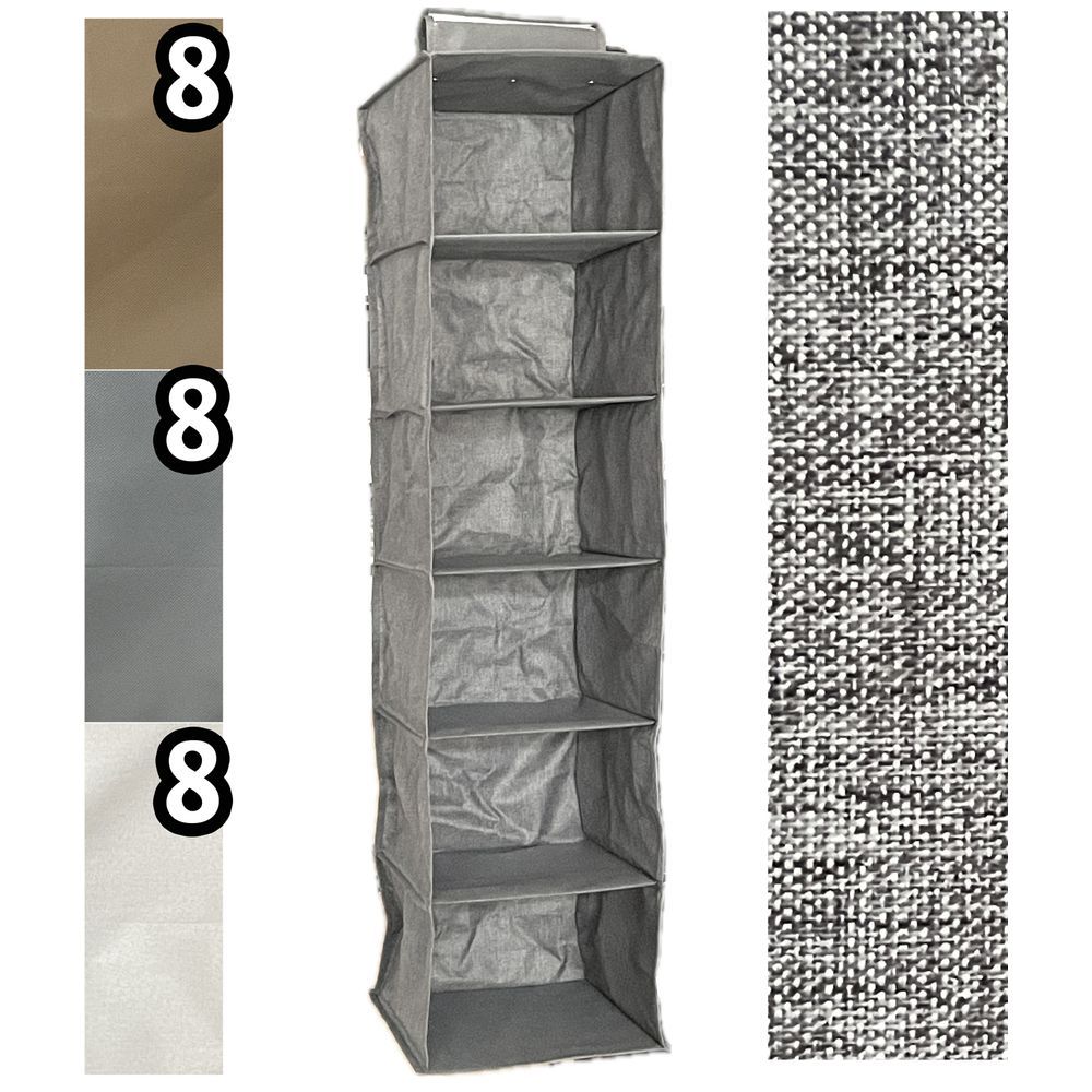 Sta 60894 Organizer Appendibile 6 Ripiani Top 30*30*120Cm 3 Ass.