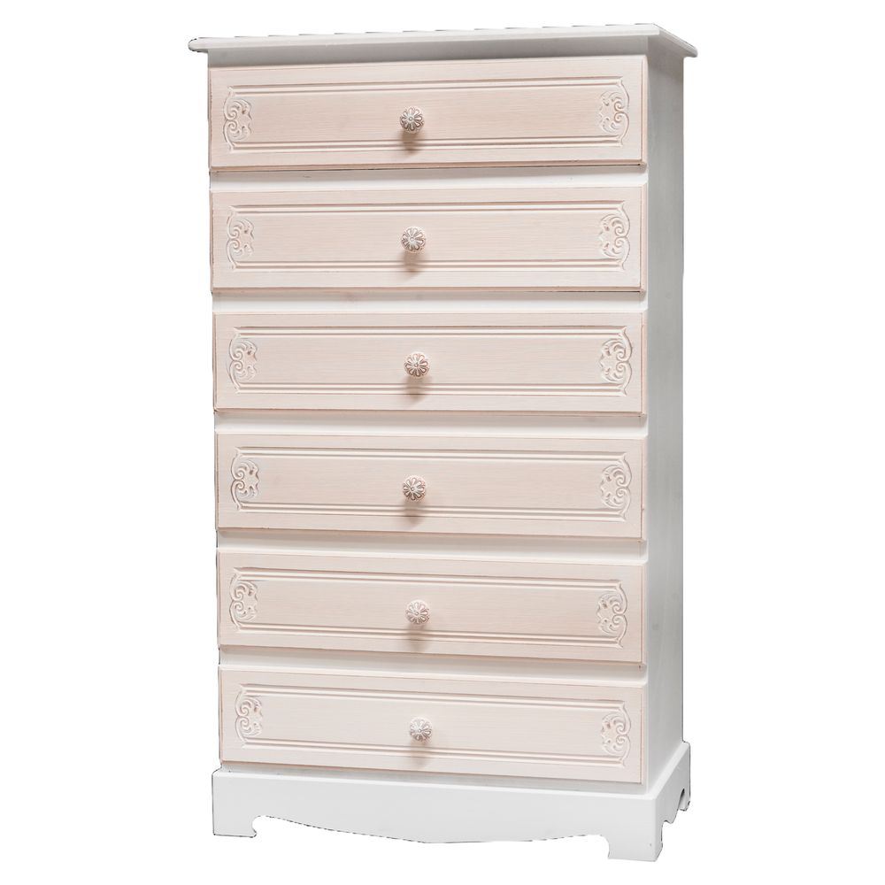 TIA 61908 Cassettiera 6 Cassetti Coventry 54,5*30*94,5Cm