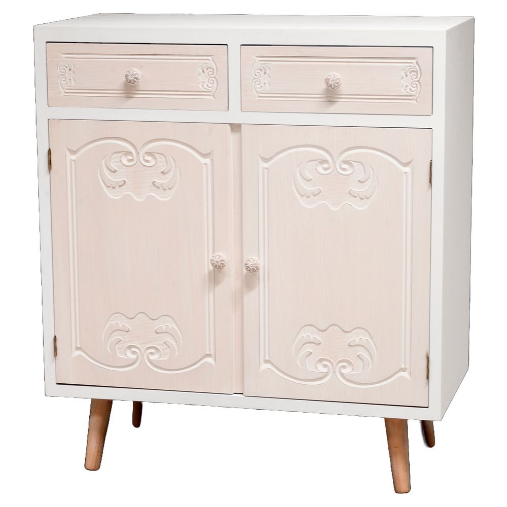 TIA 61931 Mobiletto 2 Sportelli 2 Cassetti Coventry 75*37*84Cm