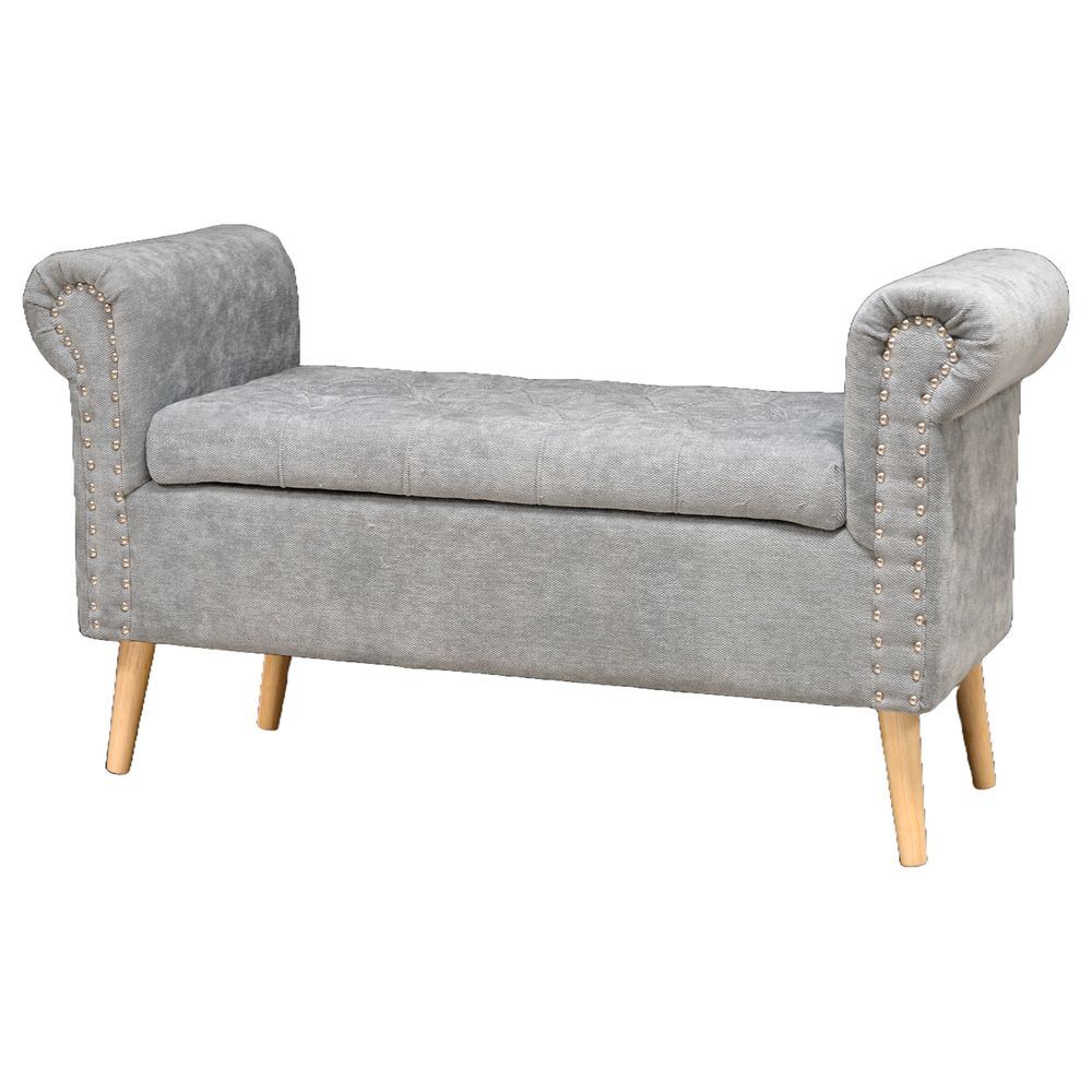 TIA 62217 Panca Impero Vogue Grigia 112*40*62Cm