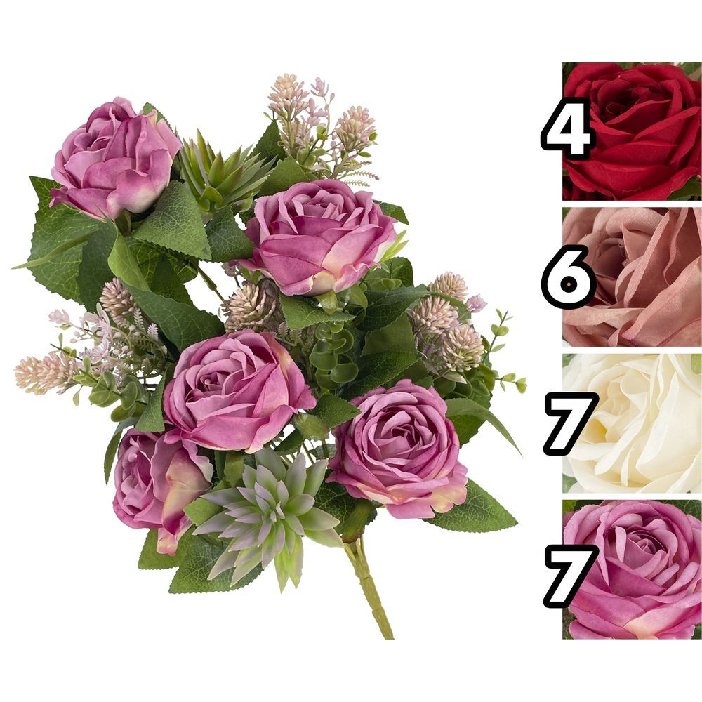 TIG 62191 Frontale Rose Rich 44*8Cm 4 Ass.