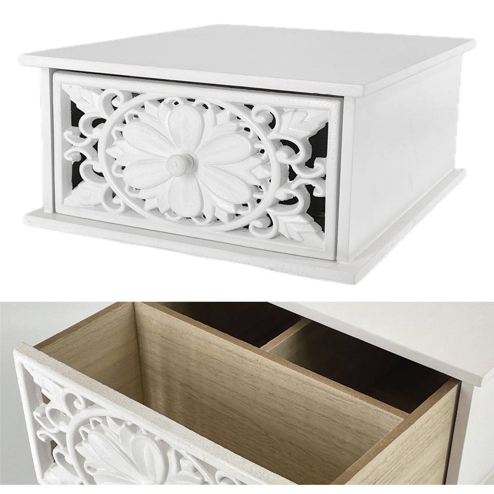 WES 62241 Box Per Macchina Del Caffe' Con Scomparti Shabby 32,5*27*13Cm