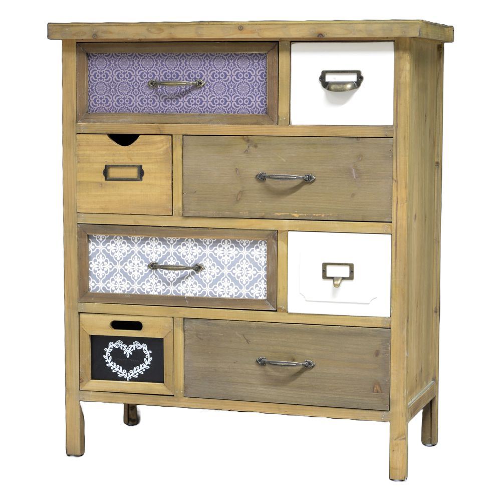 WOT 61997 Cassettiera 8 Cassetti Chester 73*38*86Cm