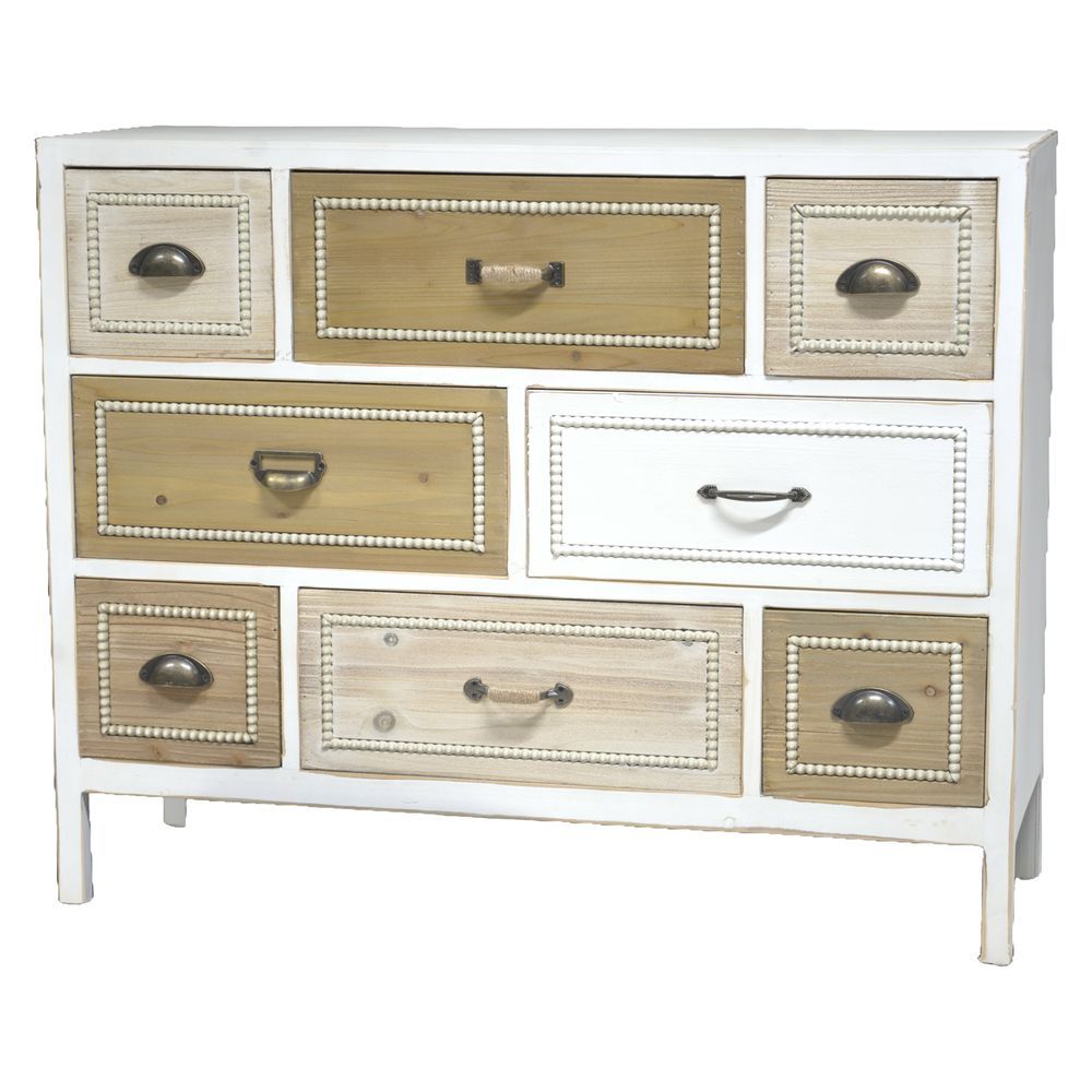 WOT 62004 Cassettiera Cottage 8 Cassetti 100*35*81Cm