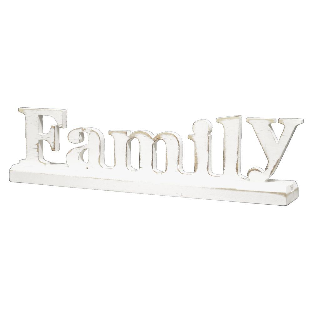 WOT 62018 Family Scritta Decor 60*4,5*13,5Cm