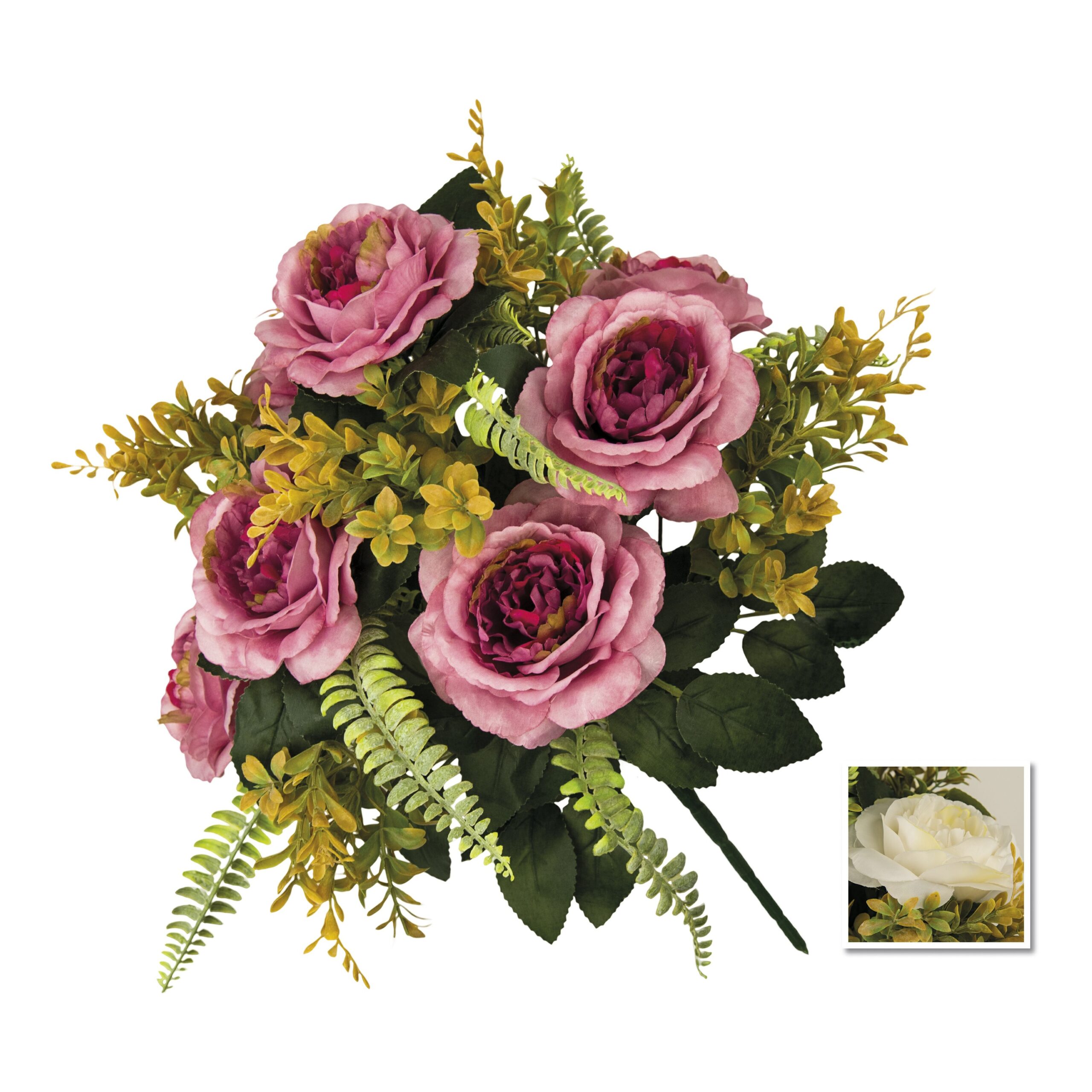 Xia 55073 Bouquet Rosa Parigina 47Cm