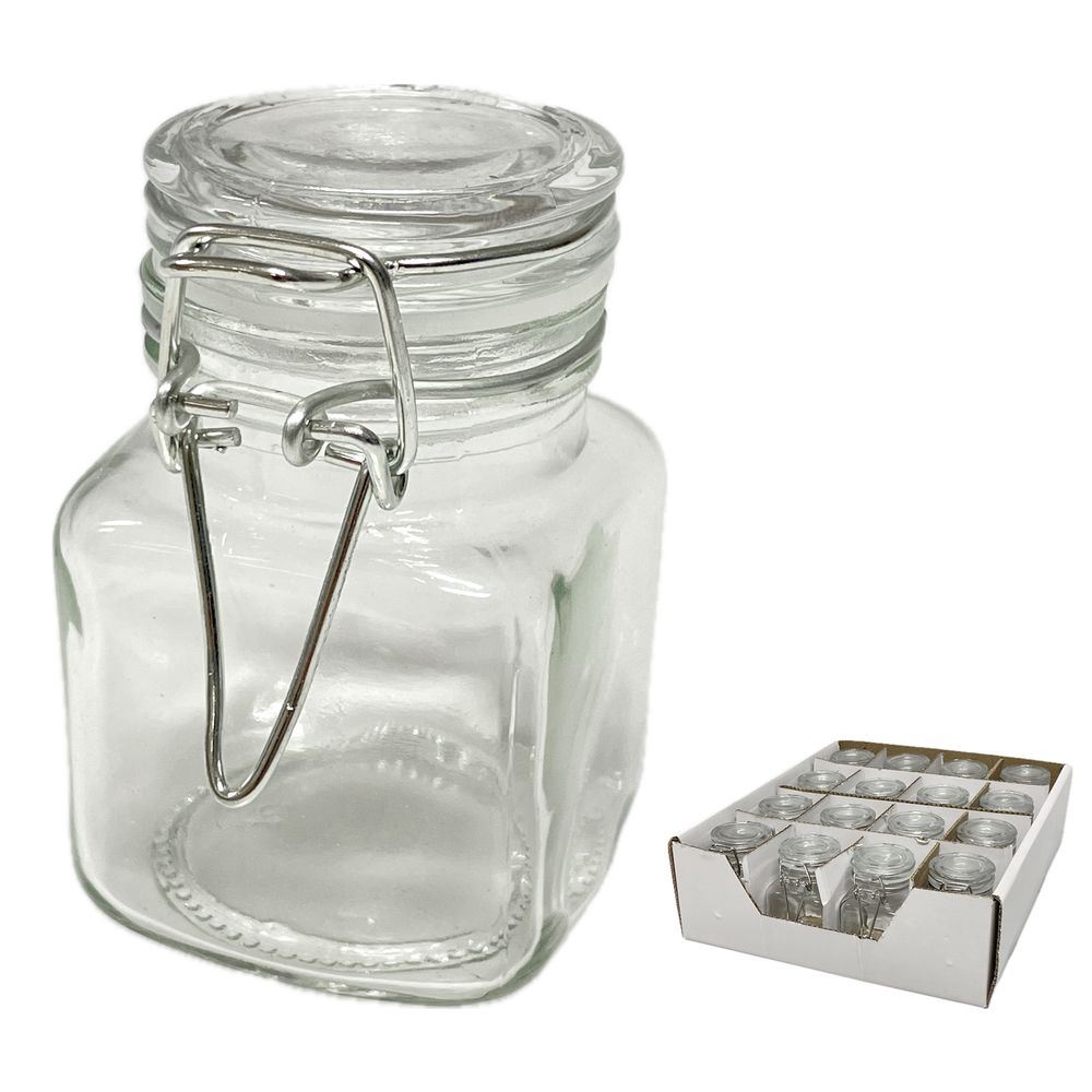 ZIB 61344 Vasetto Vetro Glass Lid 6,1*5,2*8Cm