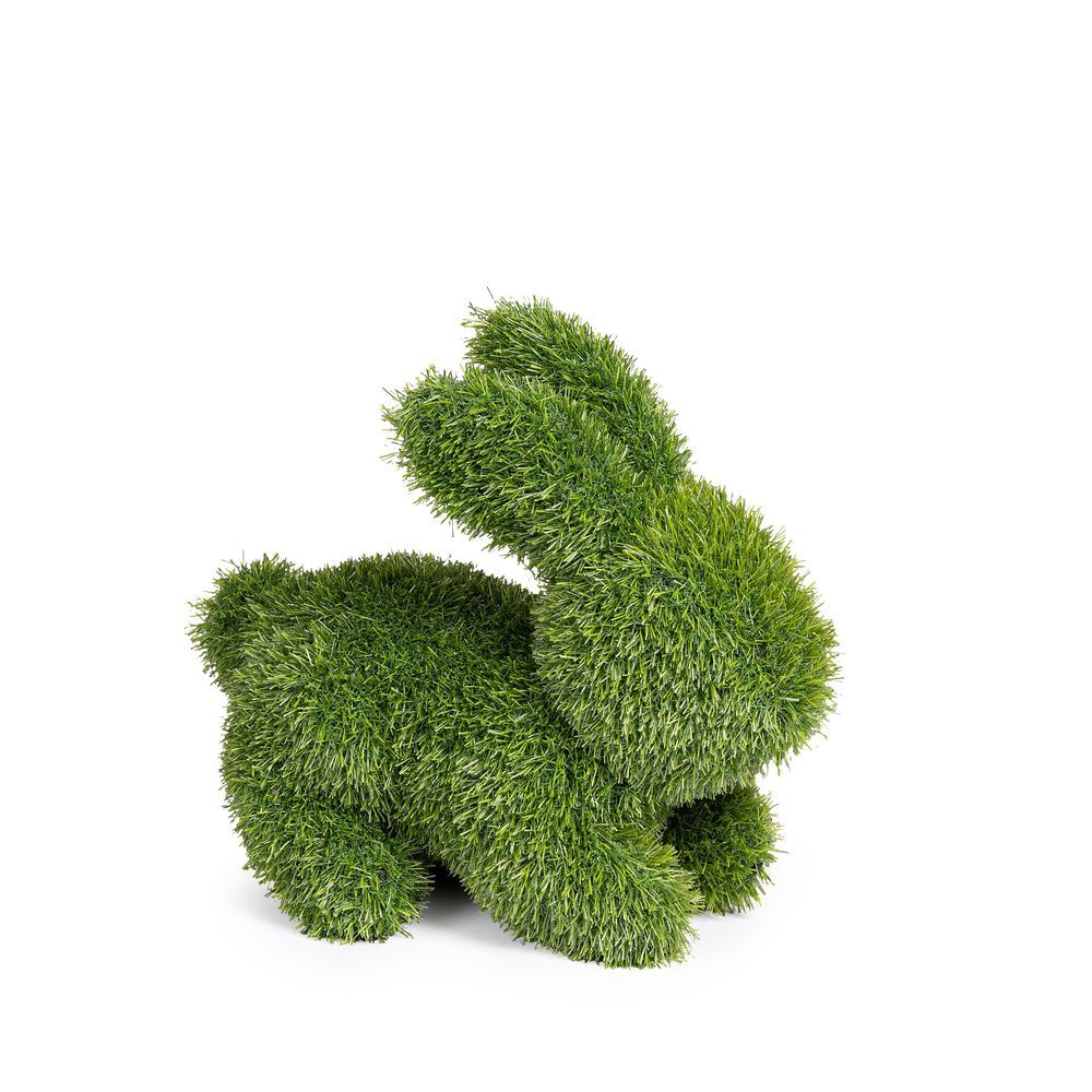 Decor Erba Sintetica Coniglio 40X30H