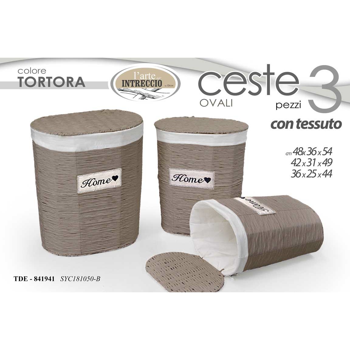 Cesta Rafia Home Crema