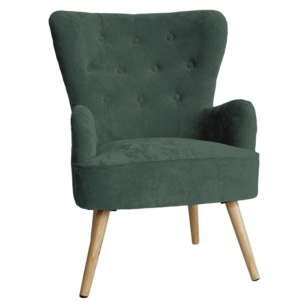 Tia 60079 Poltrona Trapuntata Classic Verde 67*71*90Cm