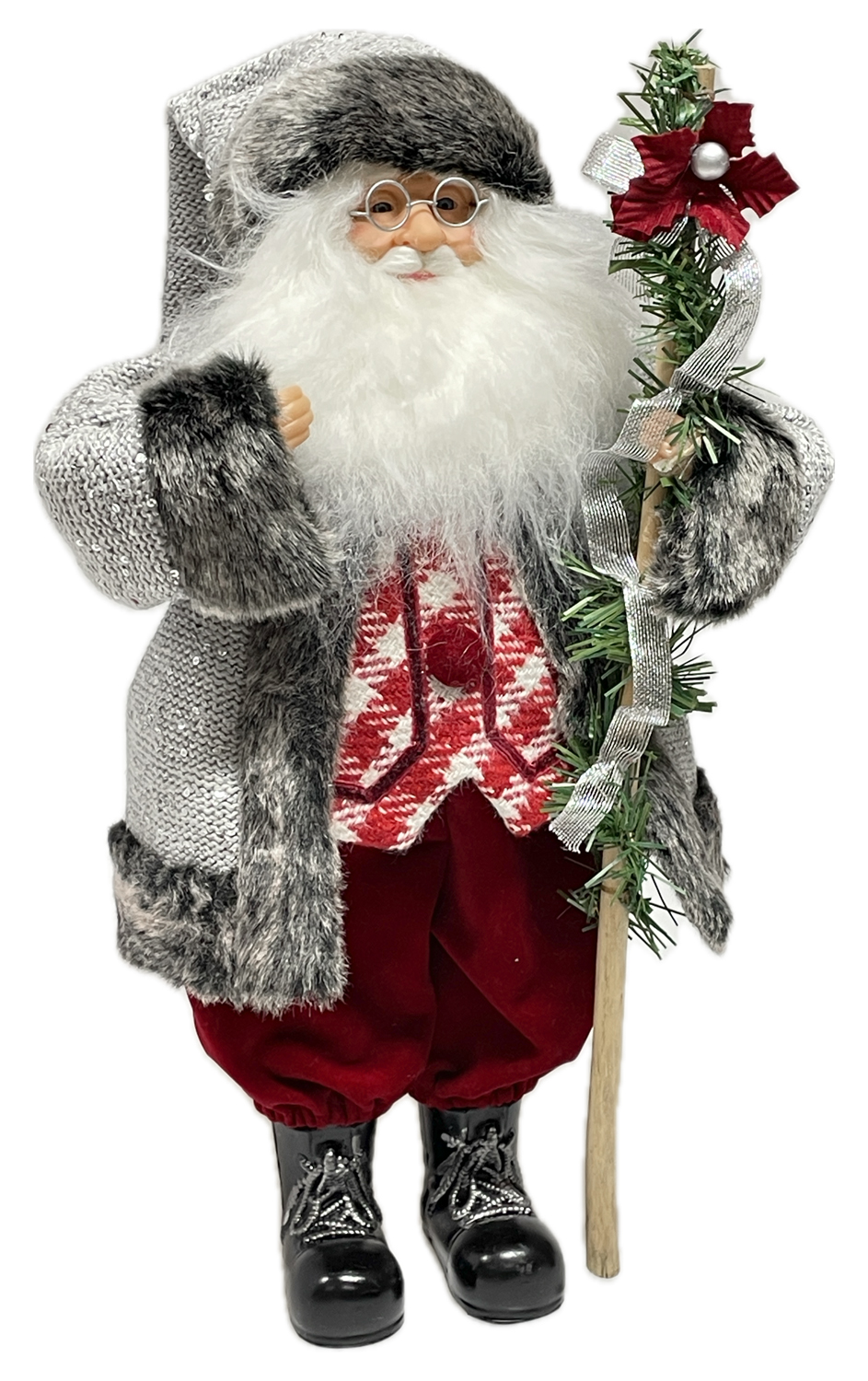 Zar 61176 Babbo Hogwarts Grigio Xmas H.45Cm