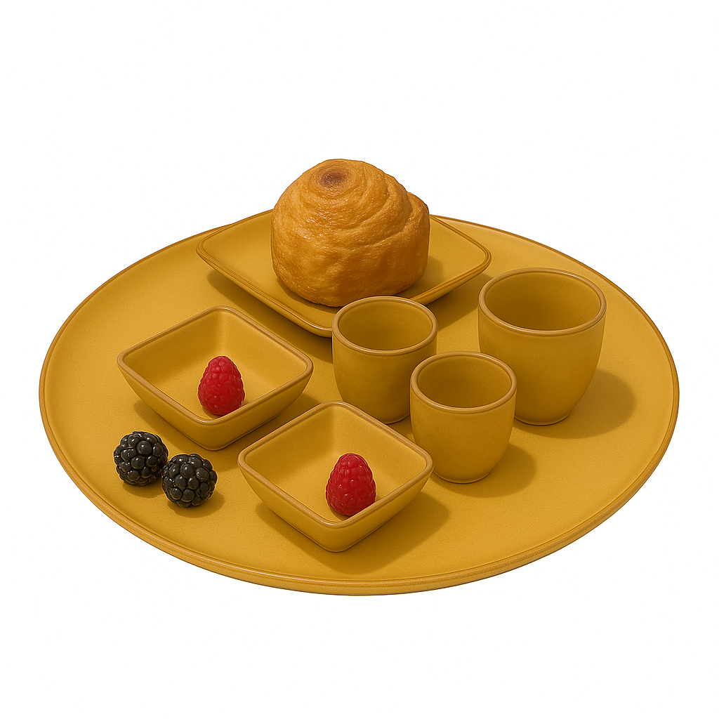 Concerto Ciotole e Insalatiere Giallo Ocra