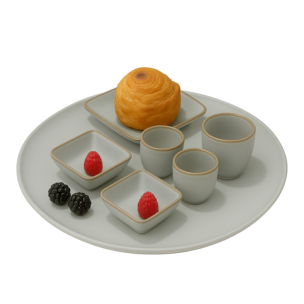 Concerto Ciotole e Insalatiere Grigio Perla