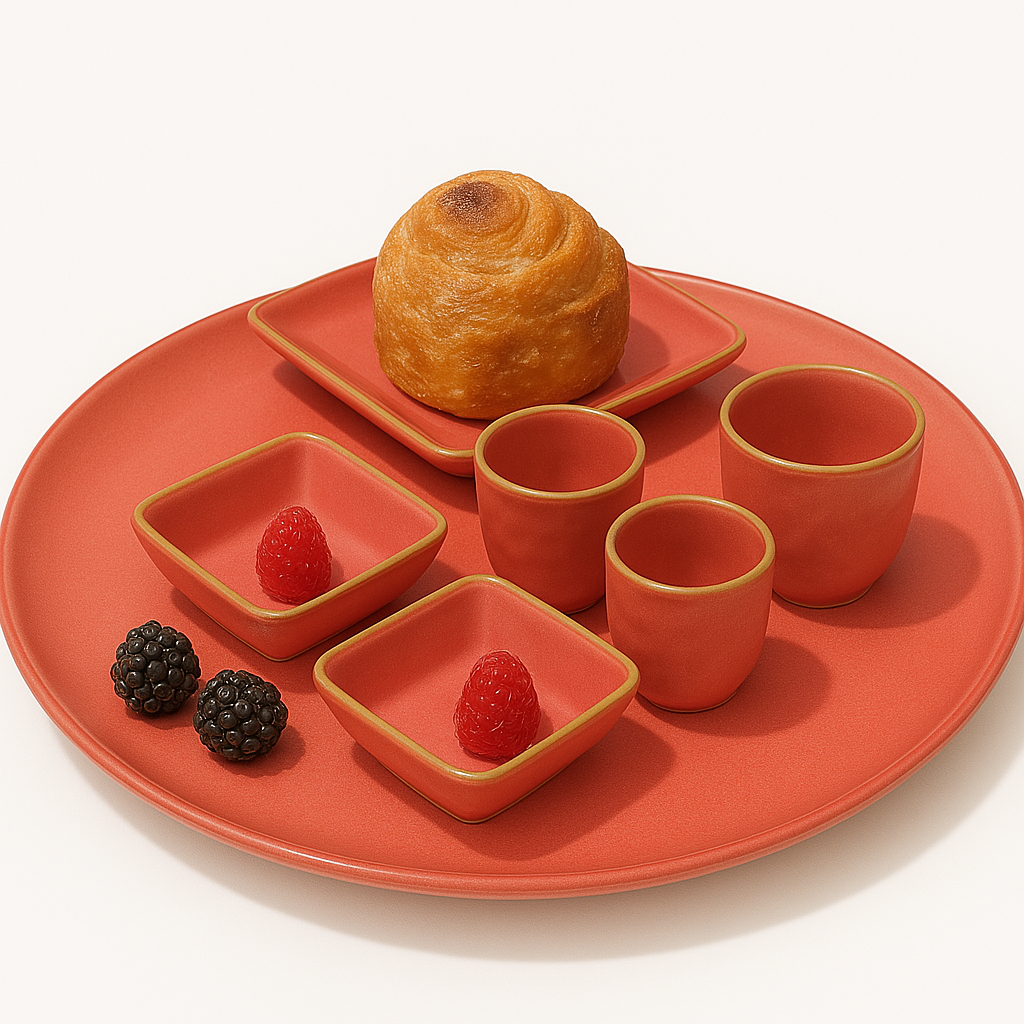 Concerto Ciotole e Insalatiere Corallo