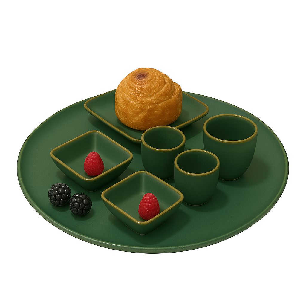 Concerto Ciotole e Insalatiere Verde Bosco