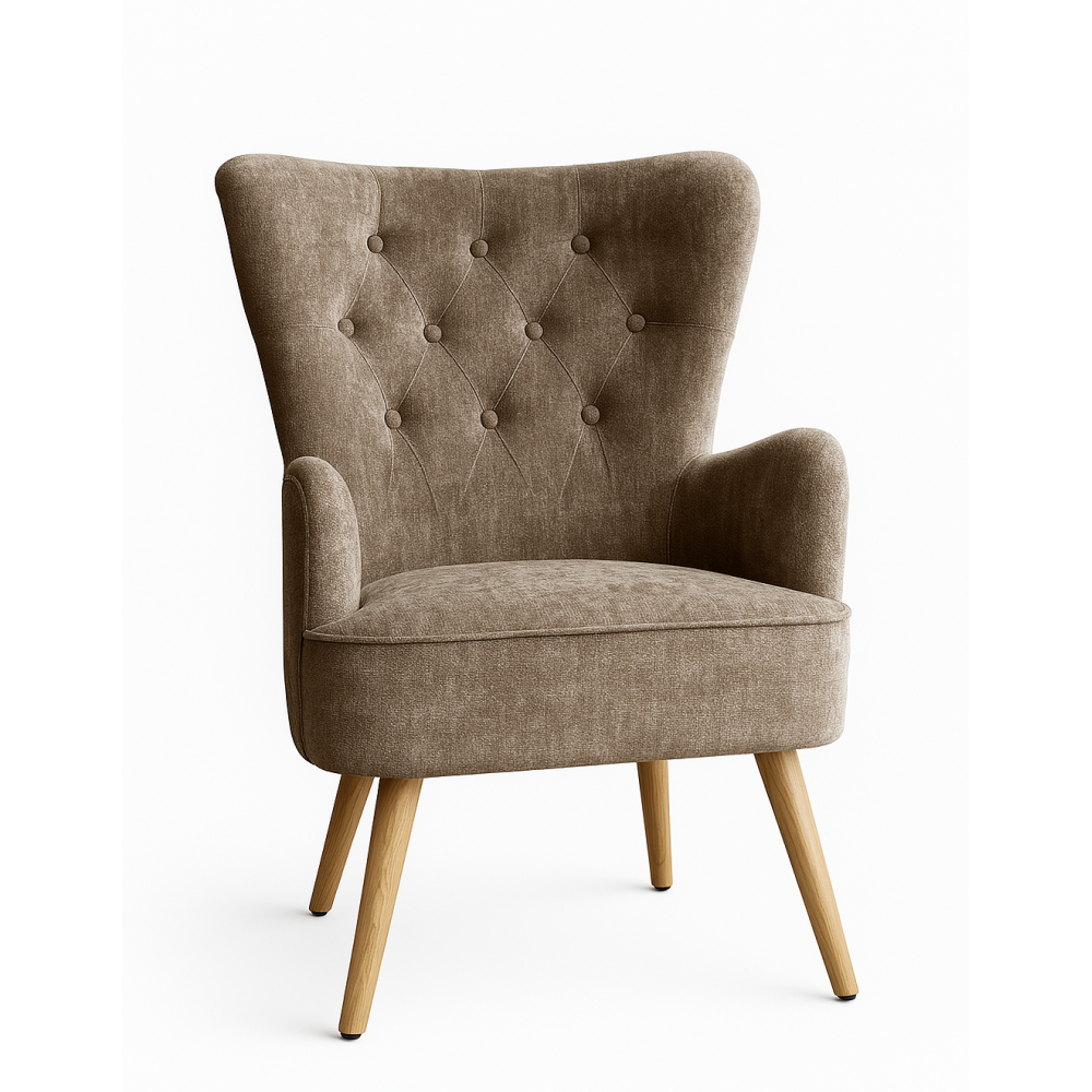 Tia 60075 Poltrona Trapuntata Classic Tortora 67*71*90Cm