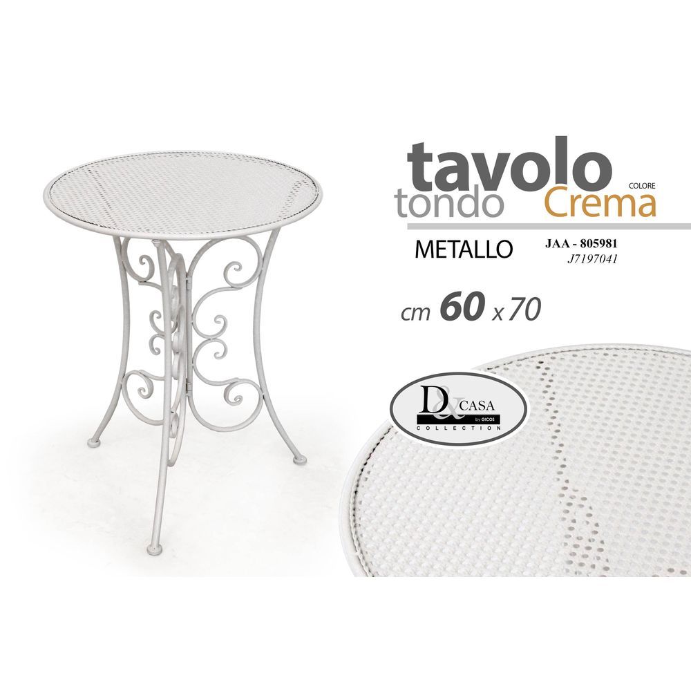 Jaa/Tavolo Tdo Crema 60*60*70 J7197041