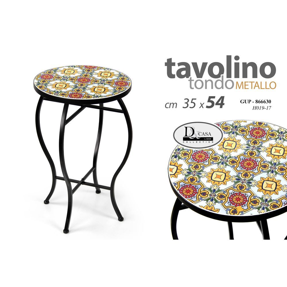 Gup/Tavolino Met-Pias. 35*35*54Cm H029