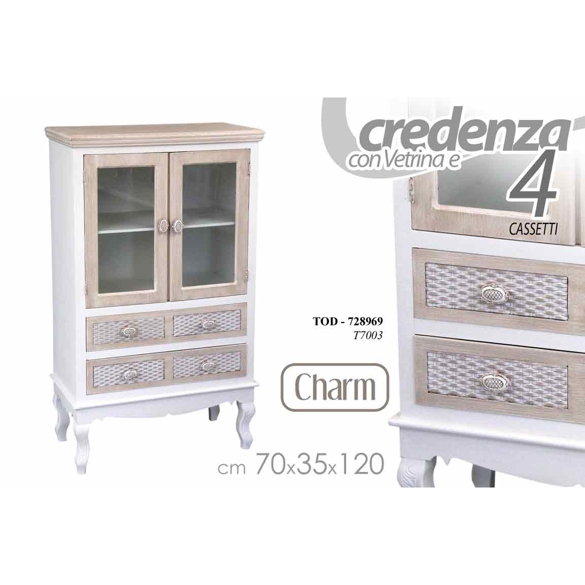 Tod/Credenza 4Cas Charm 70*35*120 T7003