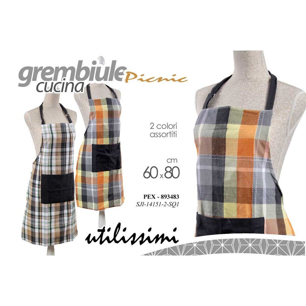 Pex/Grembiule Ass 60*80 Sji-14151/2-Sq1