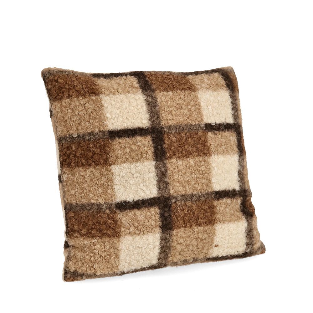 Cuscino Laurence Quadri Marrone 45X45