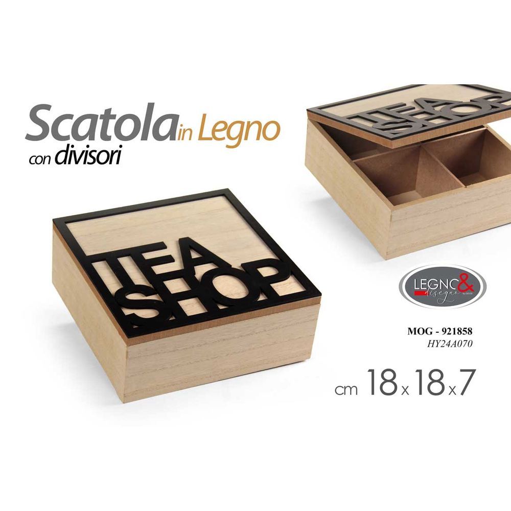 Mog/Scatola Tea Mdf Mar 18*7Cm Hy24A070