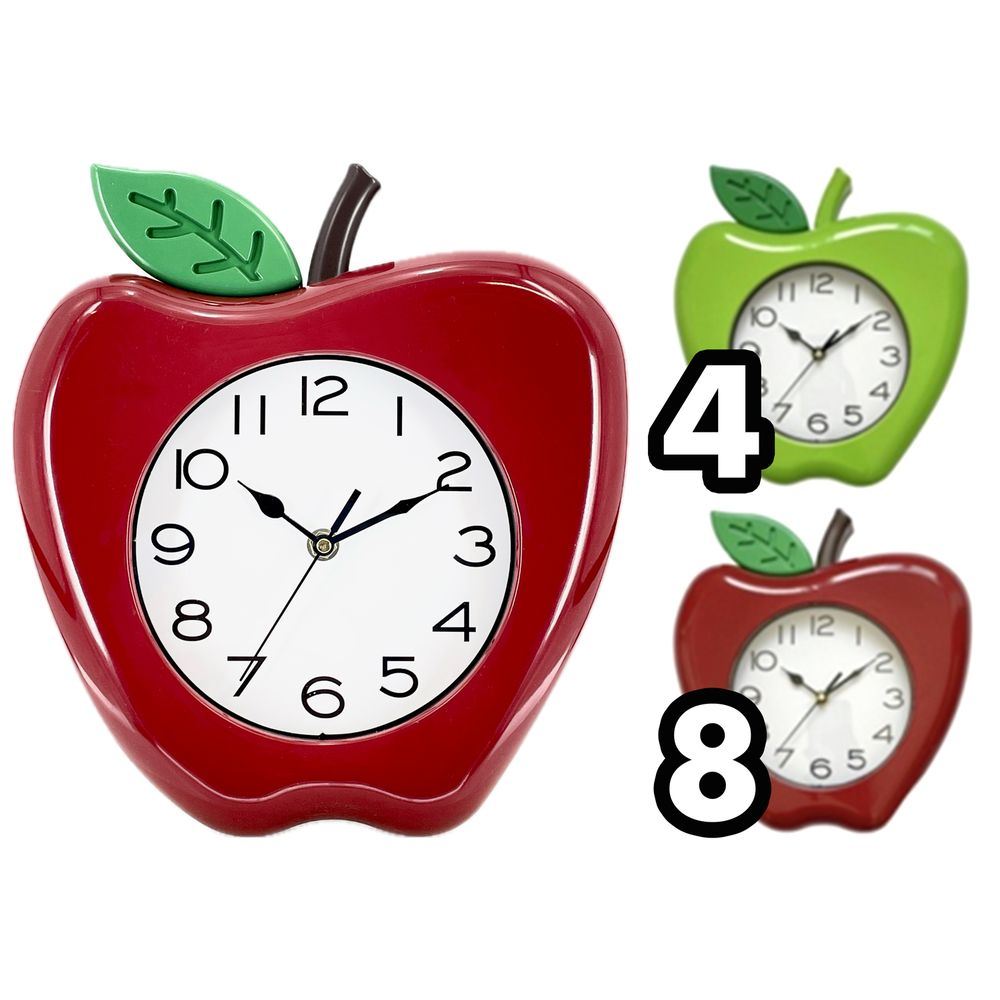 TAC 62335 Orologio Mela 28*26.2*4.4Cm 2 Ass.