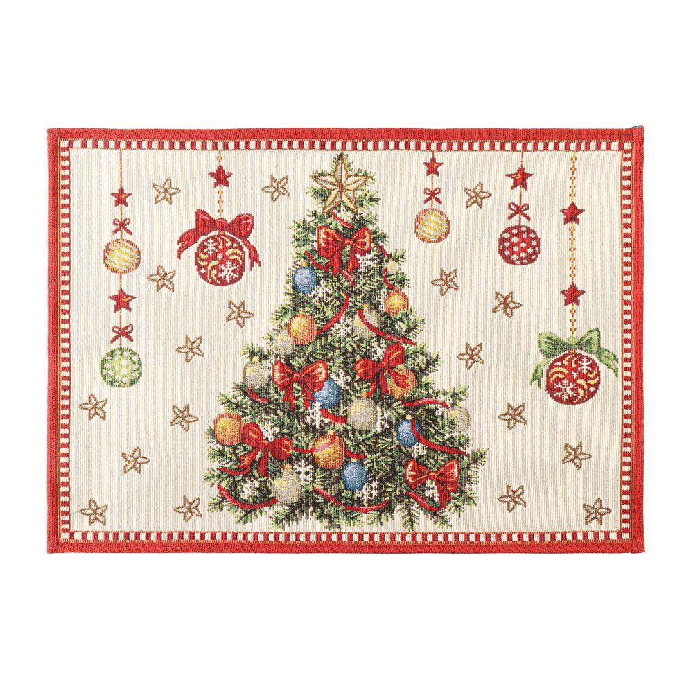 Tovaglietta Mabel Bianco C-Albero 48X33