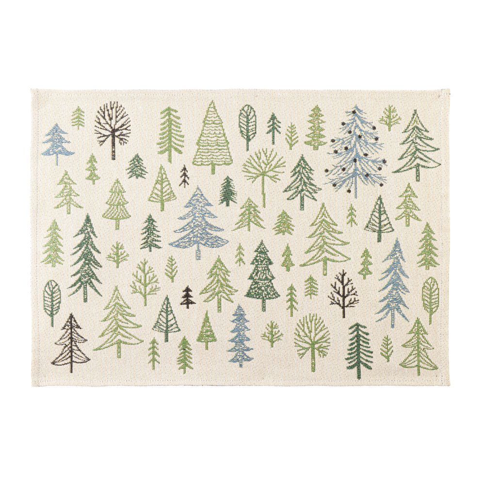 Tovaglietta Greenwood Bia-Verde 48X33